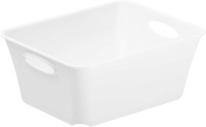 Koszyk do przechowywania Rotho LIVING 0,5l biały