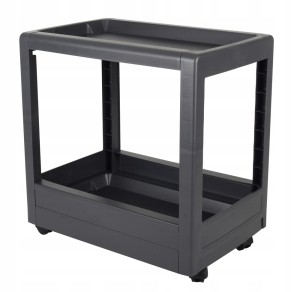 Stolik na kółkach EDA Mobilo 2 półki antracyt