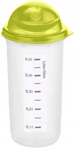 Shaker do koktajli Rotho RONDO 0,5l limonka