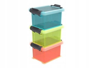 Pojemniki na drobiazgi Rotho FUNCENTER 3x0.15l