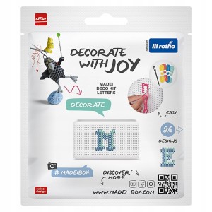 Zestaw do zdobienia pudełka Rotho MADEI- literki