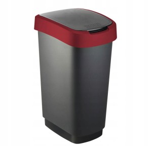 Kosz na śmieci Rotho TWIST 50 l czerwony
