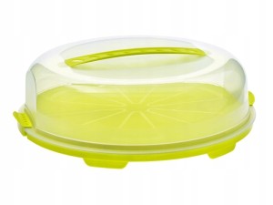 Pojemnik na ciasto tort niski Rotho FRESH limonka
