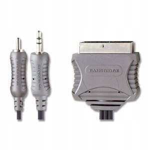 Kabel 1 x RCA + 1 x 3.5mm - Stereo Scart 5m
