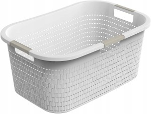 Kosz na pranie Rotho COUNTRY 40l - biały