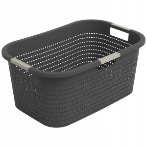 Kosz na pranie Rotho COUNTRY 40l - czarny