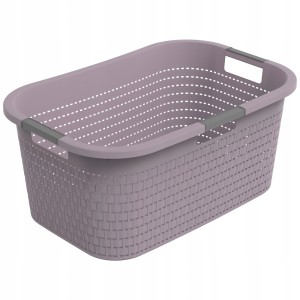 Kosz na pranie Rotho COUNTRY 40l - fioletowy