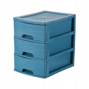 Organizer z 3 szufladami EDA Stone A4 niebieski