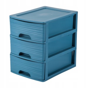 Organizer z 3 szufladami EDA Stone A5 niebieski