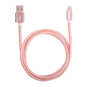 Kabel lightning-USB Xenic UMFL10 różowy 1m