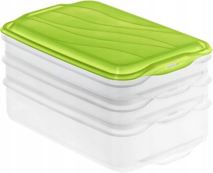 Pojemnik 3-komorowy na żywność Rotho RONDO 2.85l