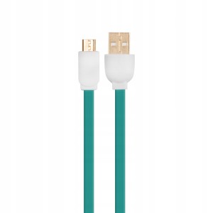 Kabel USB-MICRO USB HQCABLE MBFL-10 Zielony 1m