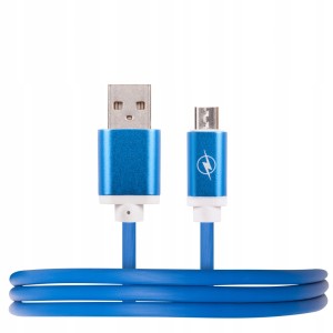 Kabel USB-micro USB HQCABLE 1m MB10 - niebieski