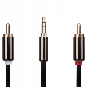 Kabel audio HQCABLE J2R-15 1.5m mini JACK-2xRCA